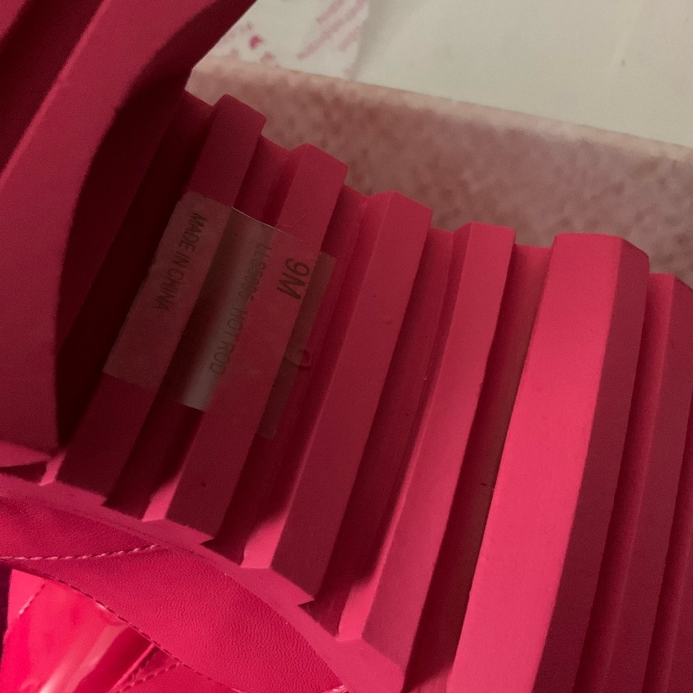Vibrant Pink Women's Boots - Picture 12 of 13
